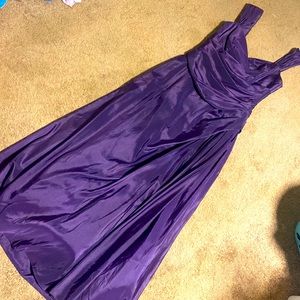 WToo womens Sz 12 gown PROM DRESS Sz 12 purple satin lined